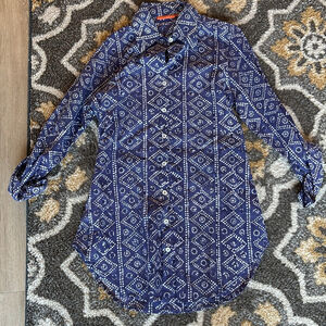 Oliphant Button Down Womens Shirt Purple XS